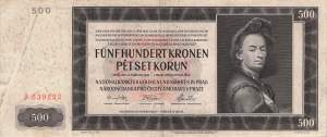 500 Kronen 1942 ro.565a J